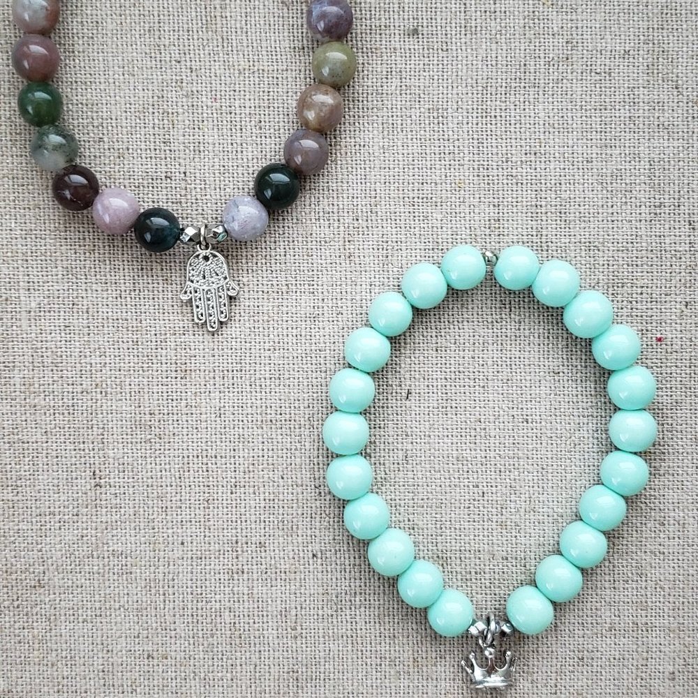Sterling Silver & Mixed Precious Stones Bracelets